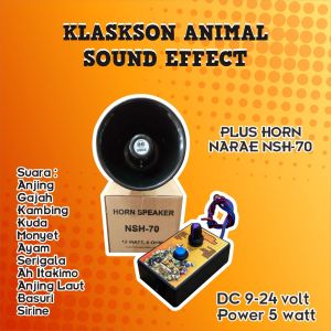 [BARU] Animals Sound Effect 5watt Plus Speaker Narae NSH-70 Suara Binatang