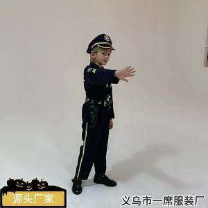 Halloween cosplay Đồng phục cảnh sát trẻ em cos Bộ trang phục biểu diễn trang điểm hóa trang cho buổi trình diễn trên sàn diễn