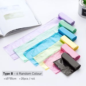 【iMall】Plastic Garbage Bag Rubbish Bag Dustbin Trash Bags Wtih Rope String Drawstring Disposable Plastik Sampah Beg 垃圾袋