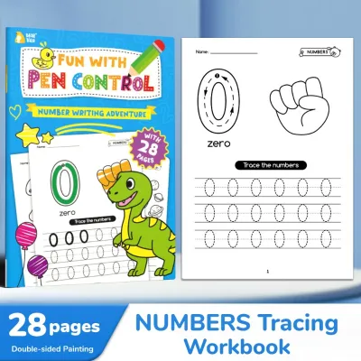 Aoduoyaya Preschool Tracing Book –Alphabet A–Z & Numbers 0–20 – Develops Fine Motor Skills & Pen Control