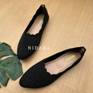 SEPATU FLATSHOES WANITA SEPATU BALET RAJUT IMPORT