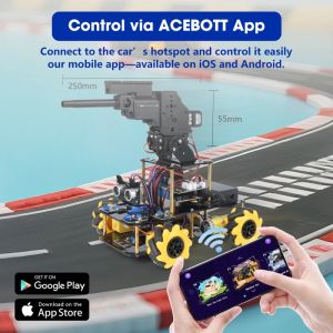 2026 ACEBOTT ESP32 Programmable Robot Car Kit for Arduino Smart Robot Car Set for Learning Education Kits Stem Toys