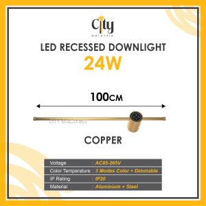 Bed Room LED Wall Light with Dimmable and 3Modes Color Black or Copper Color Body