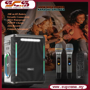 X15 High Power 400W Karaoke Speaker with Microphone Wireless Bluetooth Subwoofer Speaker PD65W Quick charge 30000mAH