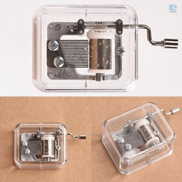 HOT Mini Hand Cranking Music Movement DIY Music Decorative Collectibles ...