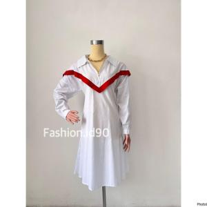 DRESS LIST ZIPPER / DRESS STRIPE / DRESS MERAH PUTIH KEMERDEKAAN INDONESIA