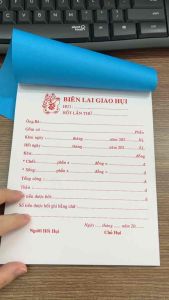 Biên lai giao hụi loại 1 liên 2 liên 100 tờ/quyển