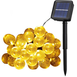 LED Lights Solar String Lights Bubble Crystal Ball Lights Outdoor Waterproof Garden Lights Solar Christmas Lights