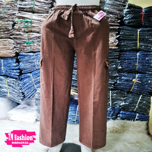 CELANA KULOT WANITA TERBARU/CELANA KULOT CARGO DENIM FULL KARET PINGGANG/ALL SIZE FIT TO XL/MUAT SAMPAI BB 60 KG/CELANA MURAH GROSIR