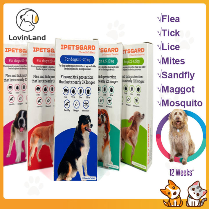 IPETSGARD Dog Anti-Tick Flea Chewable Tablet (1tab/box) VS