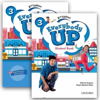 Sách Everybody Up 3 bản 2nd Student Book & WorkBook - tặng kèm file nghe Mp3