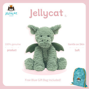 Jellycat Fuddlewuddle Dragon 23cm Cute Dragon Doll Medium Size Soft Plush Fantasy Toy