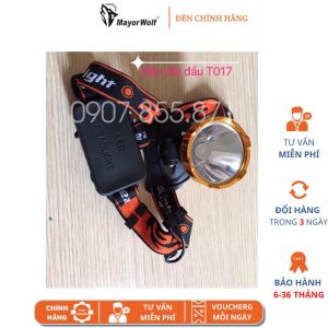 Đèn pin LED đèn đội đầu T017 chính hãng Mayor Wolf .