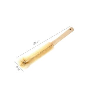 Bàn Chải Cốc Cọ Rửa Cán Gỗ Cỡ Lớn Rửa Bình Sữa Bình Nước Ly Tách360 độ không có điểm mù-HAUSE