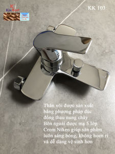 VÒI SEN TẮM NÓNG LẠNH CAO CẤP ĐỒNG THAU KK 103 + CỦ SEN NÓNG LẠNH + VÒI HOA SEN + SEN TẮM CAO CẤP