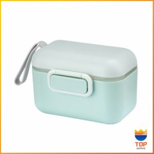 TOP กล่องเก็บนมผงสำหรับเด็กทารก กระปุกใส่นมผงมีที่เก็บช้อน Milk powder bucket