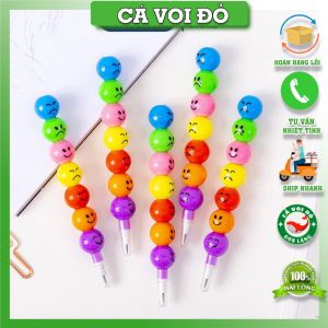 Bút chì khúc hình mặt cảm xúc cute dễ thương cho bé đồ dùng học tập văn phòng phẩm làm quà tặng học sinh