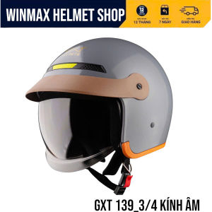 Mũ Bảo Hiểm GXT Helmet 3/4 Đâu GXT-139 Mũ BH Xe Máy Kính Âm Thương Hiệu GXT HELMET BH 12 Tháng