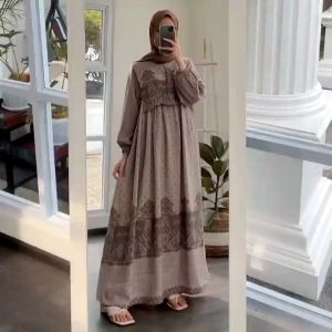 H Gamis Aurora Gamis Maxmara Mix Moscrepe Gamis Busui Gamis 4 Tali Samping Gamis Kondangan