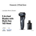 Panasonic ES-LV97-K751 Multi-Flex 5-Blade Rechargeable Shaver with Auto Cleaning System. 