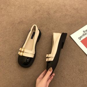 French Flat Small Fragrance Mary Jane Shoes Womens Shoes New Soft Soles Slip-on Pumps