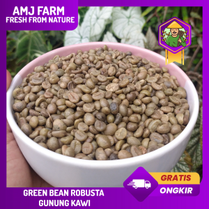 HARGA SPESIAL Kopi Robusta Pilihan Green Bean 1 Kg TERMURAH Biji Kopi Pilihan (AMJ FARM)