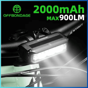 COD OFFBONDAGE Lampu Depan Sepeda Super terang Waterproof Rechargeable USB 2000mAh 900lm EOS610 / lampu sepeda lipat cas super terang