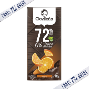 Clavileno72%Dark Chocolate with Orange 100g (From Spain) คลาวิเลโน72%ดาร์กโกโก้ด้วยส้ม 100g(จากสเปน)