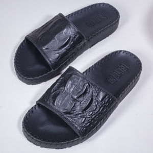 [HCM]DÉP QUAI NGANG DA BÒ NDK2 ( ĐEN NÂU )