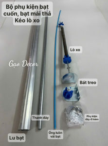 (Không có bạt) Bộ phụ kiện bạt cuốn Phụ kiện bạt cuốn lò xo  tay quay kéo dây đầy đủ  nhận làm theo yêu cầu