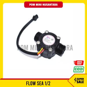 Pom Mini Nusantara - Flow Sensor Sea Pom Mini Pertamini Digital Plastik Ukuran 1/2 Inchi