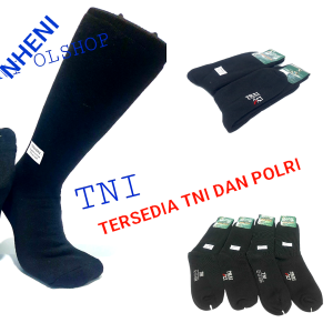 Kaos Kaki PDL T17I Polri Tebal Pria Polos/Kaos Kaki Panjang TNI - Bahan Spandek Nylon Berkualitas Terbaik (Allsize)