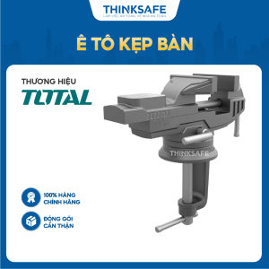 Ê tô kẹp bàn Total THT6126 hợp kim thép kích thước bàn xoay 60mm lực kẹp tối đa 1000KGS eto giữ chặt chi tiết - Thinksafe