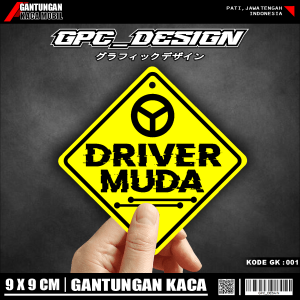 [BISA COD] VARIASI GANTUNGAN KACA AKRILIK CUSTOM MOBIL DAN TRUCK GPC 001 KUNING VIRAL