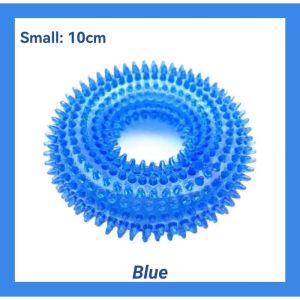 Interactive Squeaky Dog Donut Shaped Chew Toys For Small-Medium Dogs Pet Toy Ideal for Teething & Playing (Per Piece)