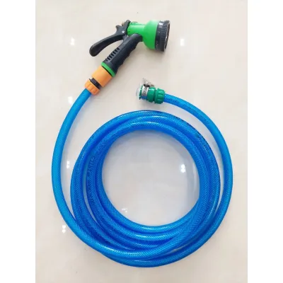 Bộ Ống Vòi Sen 8 Chế Độ Xịt Rửa Xe Vòi Tưới Cây Đa Năng Tăng Áp Lực Nước Cực Mạnh 3m - 30m Vòi Và Ống Nước Rửa Xe