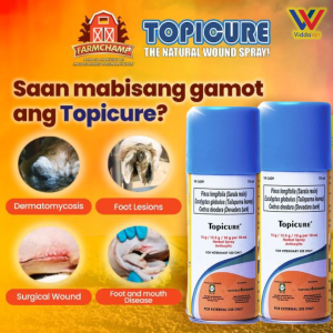 Topicure organic all natural and wound spray for animals pets cats dog swine goat