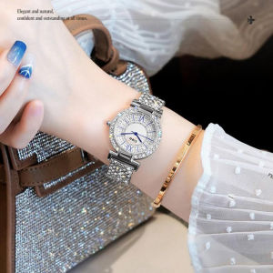 Womens watch high-end fashionable minimalist casual elegant luxurious trendy waterproof fully diamond-studded starlight design