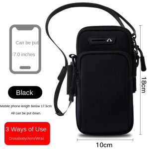 Phone Arm Bag with Headphone Jack Waterproof Breathable Sports Running Jogging Bag Mobile Phone Bag Wrist Bag