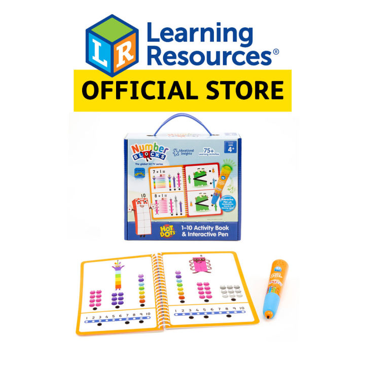 LEARNING RESOURCES Hot Dots Numberblocks Activity Book 1-10 ...