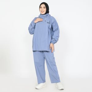 TERBARU JAS HUJAN PAMOR MODEL HOODIE PRIA WANITA DEWASA BAHAN TEBAL PVC 025
