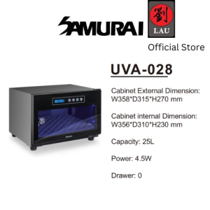 Samurai Dry Cabinet UV Sterilization Disinfection UVA Series UVA-028/UVA-040/UVA-068 - 25L/40L/60L (5 Years Warranty)