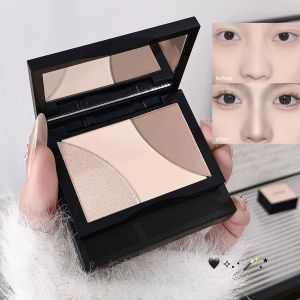 HBESTY 3Color Matte Contouring Highlighter Makeup Palette Natural Stereoscopic Face Powder Bronzer Palette Shading Nose Shadow Cosmetic