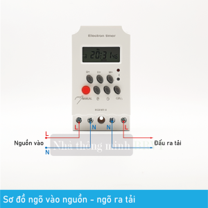 Bộ công tắc hẹn giờ bật tắt thiết bị điện KG316 T-II 16 chương trình đồng hồ hẹn giờ bật tắt timer hẹn giờ bật tắt