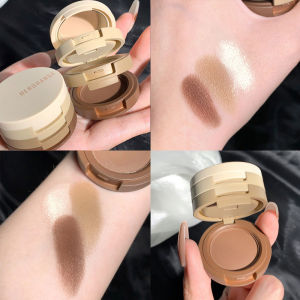 【COD】3 Warna Cute Nude Glitter Eyeshadow Palette Stacked Waterproof Long Lasting Matte Cosmetics -💞Margot