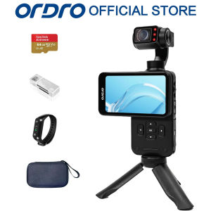 Ordro máy quay video ổn định 3 trục 5K Camera cầm tay M5 máy máy ảnh vlogging wifi quan sát ban đêm IR cầm tay