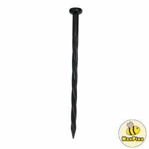 MaxPlus 10pcs Black Plastic Grass-Proof Cloth Nails for Gardening and Horticulture Orcharding Ground Nails
