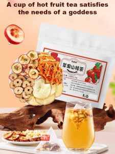 Hawthorn Apple Tea Bags Triangle Fat Burning and Oil Detoxification 燃脂排油苹果山楂茶