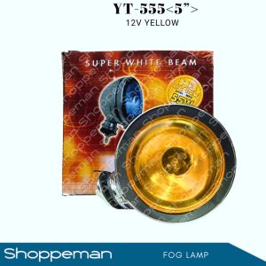 UNIVERSAL OFF ROAD OFF-ROAD FOG LAMP FRONT LAMP 5 INCHES 12V 24V WHITE YELLOW YT-555<5">
