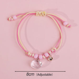 สร้อยข้อมือคู่กำไล Bestie คู่สไตล์ใหม่สร้อยข้อมือ HelloKitty สำหรับแฟนและแฟนจี้คิตตี้